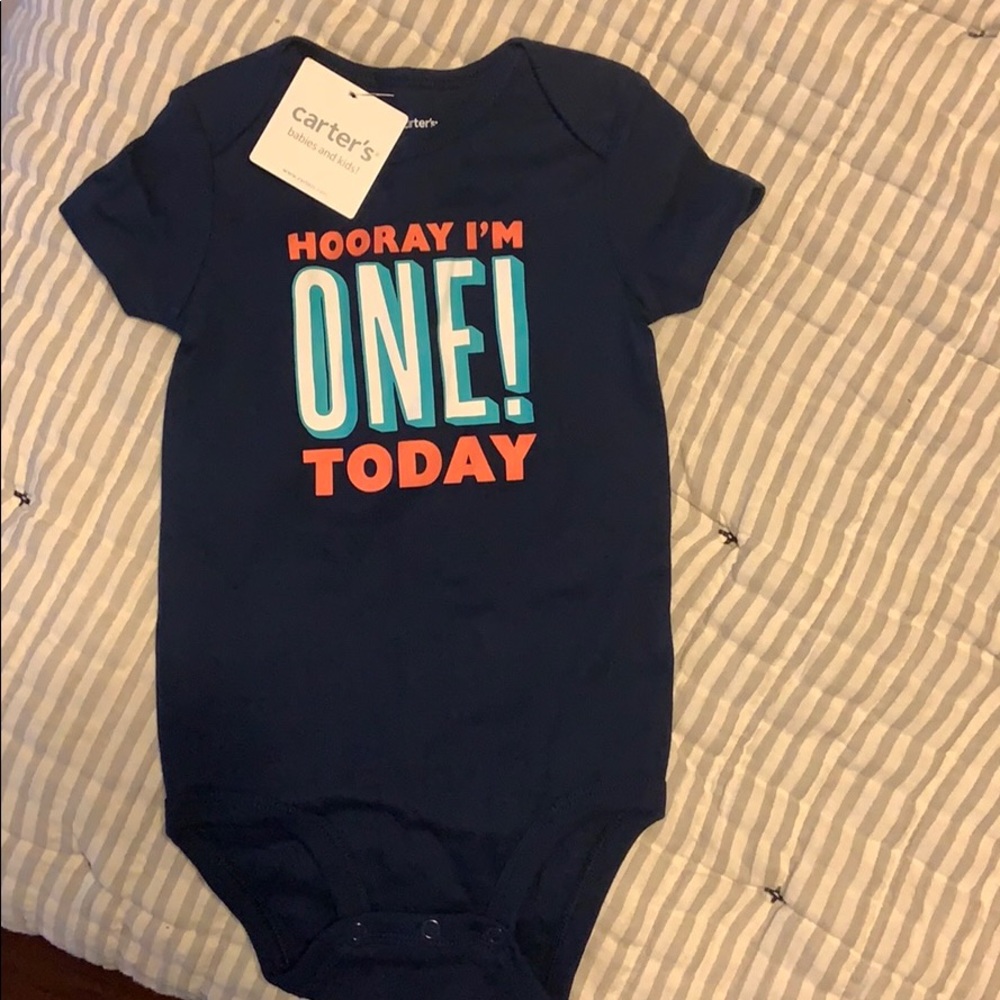 ONE onesie. Carters